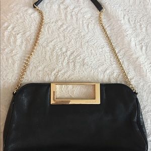 Michael Kors clutch with gold chain bag